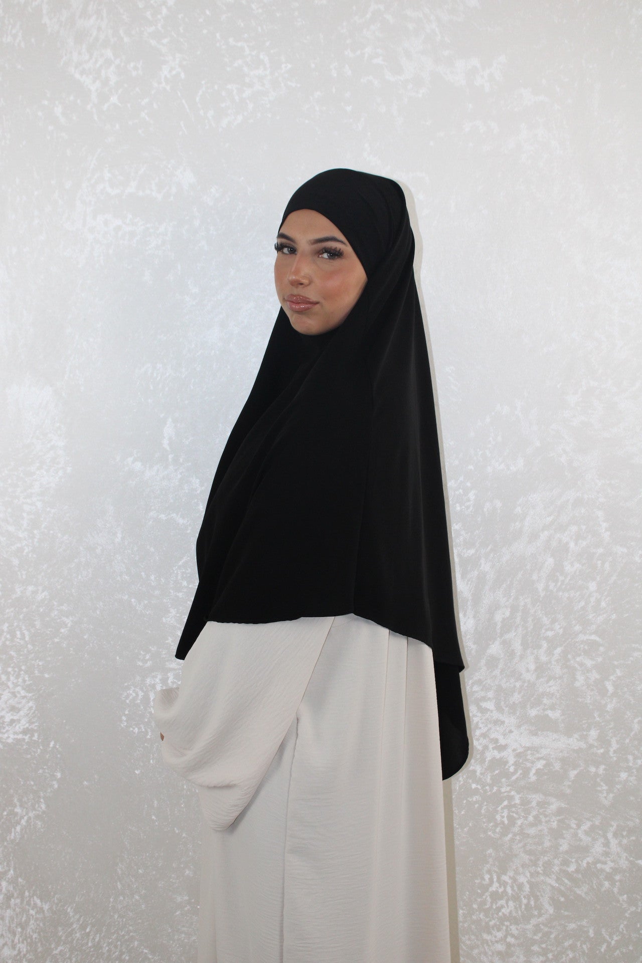 Short Medina Khimar - Black