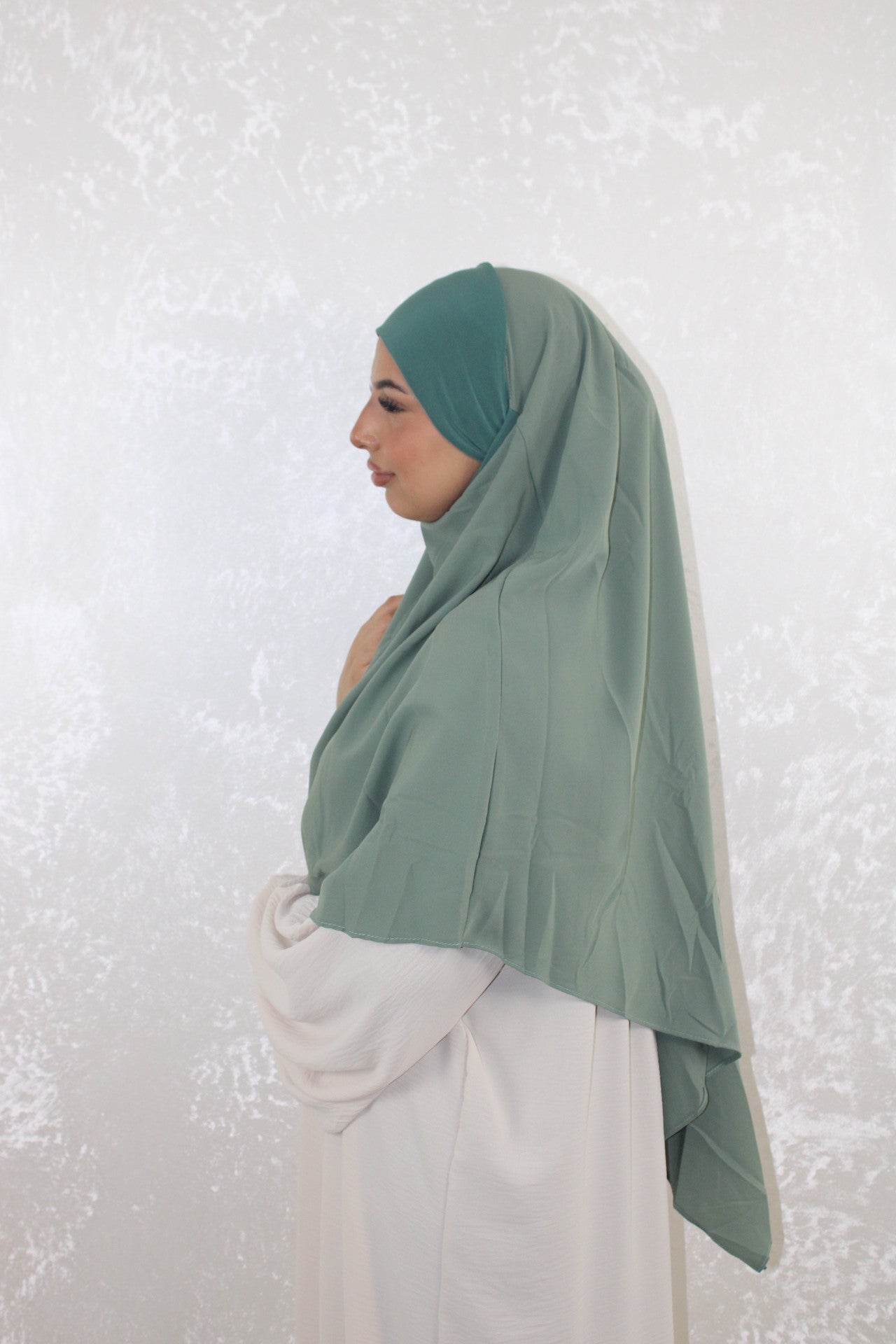 Short Medina Khimar - Mint