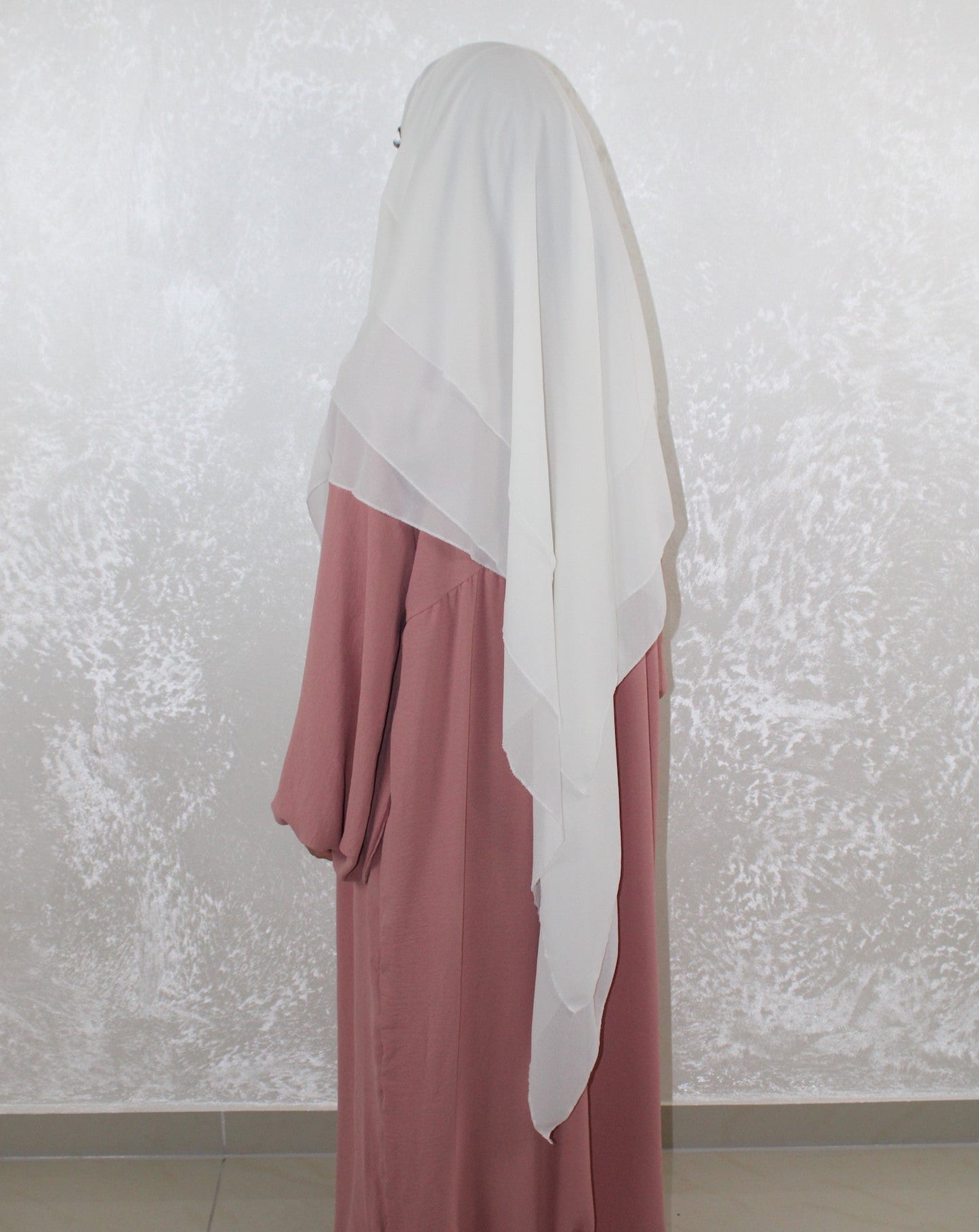 Chiffon Khimar 3-Lagig