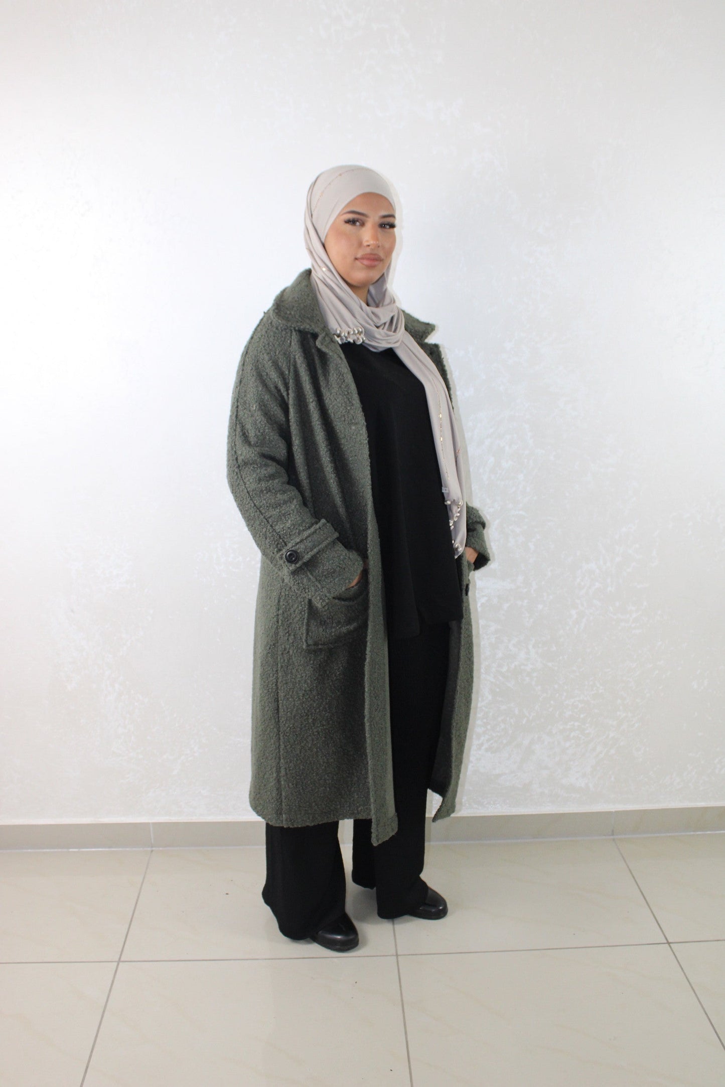 Teddy Coat Khaki