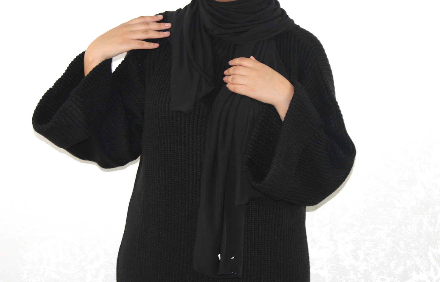 Long Knit Dress Black