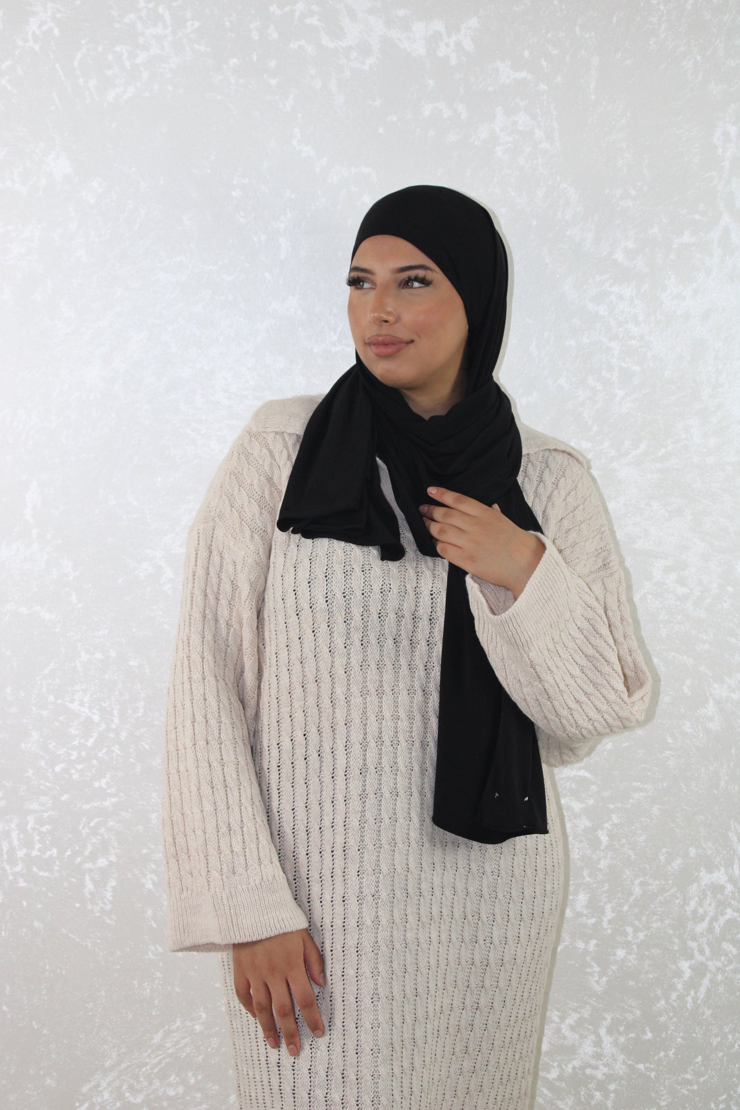 Midi Knit Dress Beige