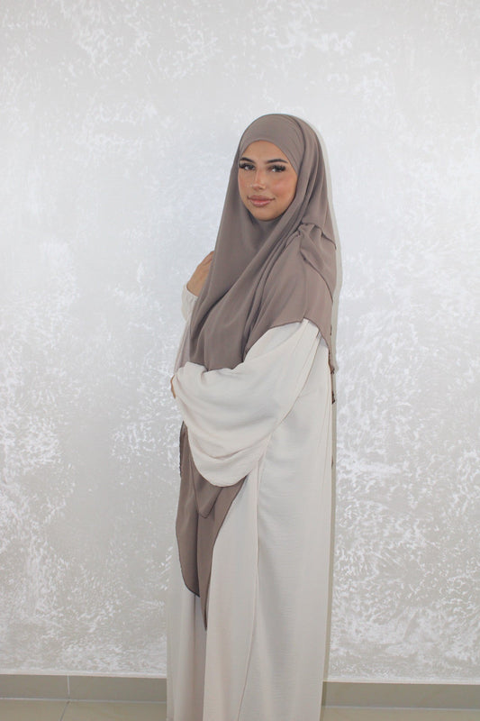 Chiffon Khimar 3-Lagig